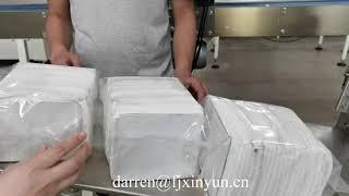 Semi automatic napkin tissue paper bundler machine