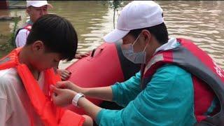 [ENG SUB] Wang Yibo 王一博 on the frontlines of the Zhengzhou Flood