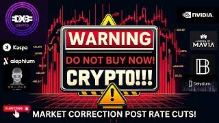 ️ WARNING: DO NOT BUY CRYPTO UNTIL YOU WATCH THIS! Rate Cuts Could CRASH the Market! 