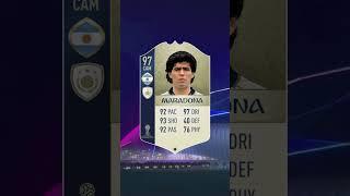 Maradona Fifa Card Evoluation (2022-2017)