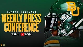 Baylor Football: Weekly Press Conference with Dave Aranda | Game 4 at CU | September 16, 2024