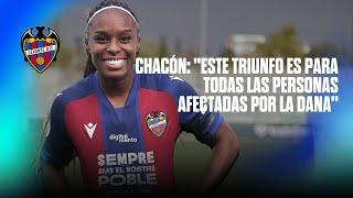 Chacón: "Este triunfo es para todas las personas afectadas por la DANA" | Levante UD