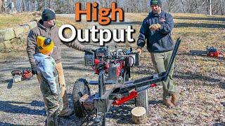 The push through log splitter you've never seen