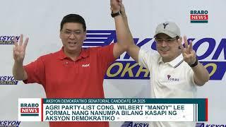 AGRI Partylist Cong. Wilbert "Manoy" Lee pormal nang nanumpa bilang kasapi ng Aksyon Demokratiko