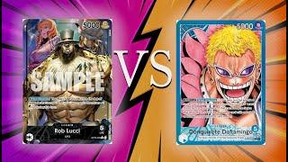 [OP-09] OP-07 Rob Lucci vs OP-01 Blue Doflamingo