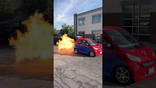 This car is absolutely fire... literally!  #cars #fire #vehicles