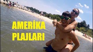 AMERİKA PLAJLARINI GEZİYORUZ! YORKTOWN BEACH!