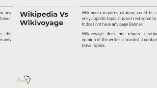 What is Wikivoyage and Why should you contribute to Wikivoyage?