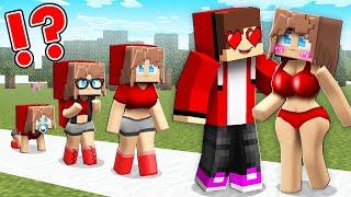 JJ Girl's LIFE CYCLE! JJ EVOLUTION with MIKEY in Minecraft - Maizen