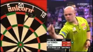 2015 Grand Slam of Darts Semi Final  van Gerwen vs Smith pt1