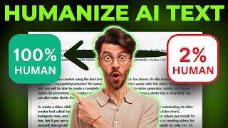 How to Humanize ChatGPT Text (FREE) - AI Detection Bypass - Humanize AI Content