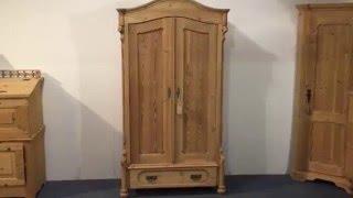 Antique Pine Arched Wardrobe - Pinefinders Old Pine Furniture Warehouse