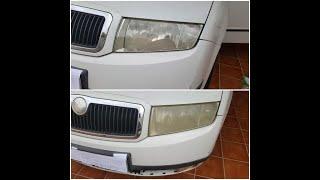 How to restore headlights permanently?Como pulir faros del coche?Matt  fényszóró polírozása Colgate