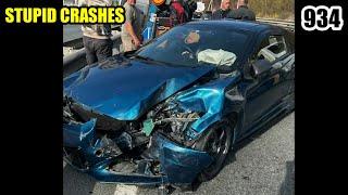 Stupid crashes 934 October 2024 car crash compilation