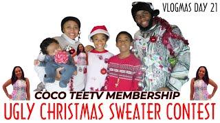 UGLY CHRISTMAS SWEATER CONTEST @CocoTeeTV #VLOGMAS DAY 21