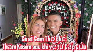 Kasim Hoàng Vũ vừa từ Cấp Cứu về quán thì được Ca sĩ Cam Thơ vợ nhạc sĩ Lê Quang ghé thăm