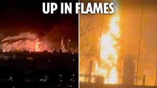 Ukraine blows up major Russian oil refinery sparking huge explosions