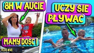 8H W SAMOCHODZIE  Mamy dość!  Noc w aucie?!  Mikołaj uczy się pływać Marivo Wakacyjny Vlog #45