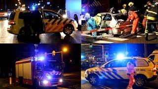 Major emergency response after drunk driver crashes into Honda Civic in Rijswijk