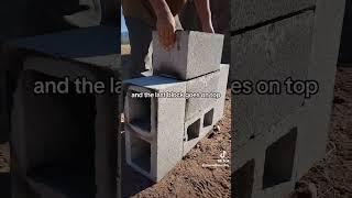 Building A Two Burner Rocket Stove Using Cinder Blocks #offgrid #diy #cooking