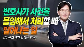 변호사가 사건을 몰입해서 처리할 때 일어나는 일 (ft. 변호사가 일하는 방식)
