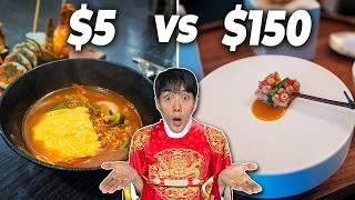 $5 VS $150 Korean Food. Which One Wins?!