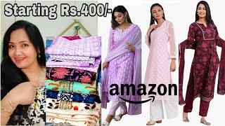 Amazon Summer kurta Kurti set Haul || starting Rs.499/only #amazonfashion #amazonhual #beautiful