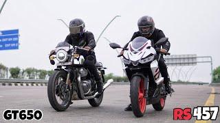 Sorry RE Fanboys! | Aprilia Smokes GT650!