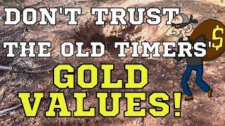 Don't Trust The Old Timers' Gold Mine Values | Gold Prospecting | Western Australia