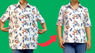 Do you believe it? It only takes 10 minutes to repair a baggy shirt that fits your body