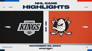 NHL Highlights | Kings vs. Ducks - November 29, 2024