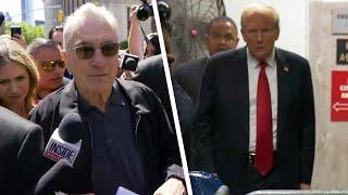 Robert De Niro Shows Up to Courthouse for Trump Trial