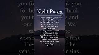 Night Prayer ‍️#prayer #nightprayer #jesuschrist  #jesus #daily #dailyprayer