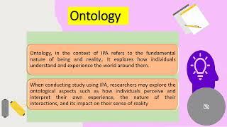 INTERPRETIVE PHENOMENOLOGICAL ANALYSIS (IPA)