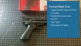 Crosman 2240 CO2 Pellet Pistol 60 Second Review.