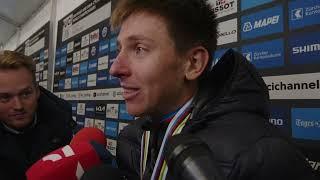 Tadej Pogačar - Interview at the finish - World Championships Road Race (Zürich) 2024