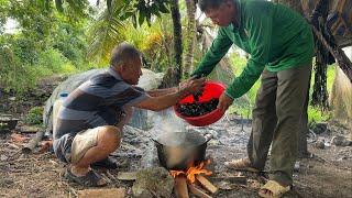 Được Khách Tặng Con Này Đem Luộc Xào Lá Me Lần Đầu Được Ăn Ngon Hết Sảy.Góc Làng Quê#1304