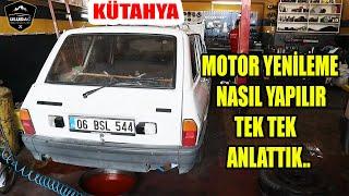 RENAULT 12 TOROS MOTOR REKTEFİYE (YAĞ YAKAN ARABAYA SIFIR MOTOR YAPTIK)