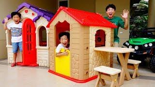 Playhouse Video for Kids Playground Tayo Bus Slide Toy for Children