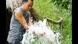 Primitive Skills: Upgrading irrigation systems, water supply by pipe bamboo (new water line)