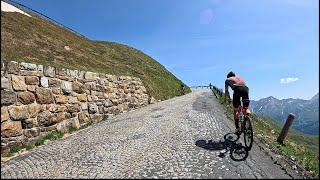 extra long Indoor Cycling Grossglockner Alpine Road Austria to Italy Alps 4K Video