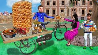 Rickshaw Pani Puri Wala Famous Street Food Golgappa Hindi Kahani Hindi Moral Stories Comedy Video