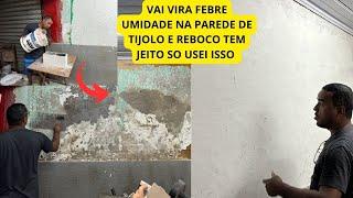 OLHA QUE IDEIA BRILHANTE UMIDADE NA PAREDE D TIJOLO NUNCA MAIS SERA A MESMA REBOCO NA PAREDE JA MAIS