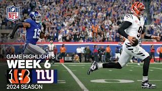 Cincinnati Bengals vs. New York Giants Game Highlights | NFL 2024 Season Week 6