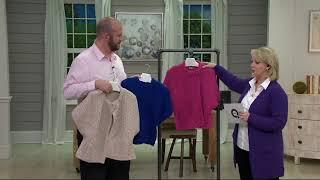 Aran Craft Merino Wool Crew Neck Cape Cardigan on QVC