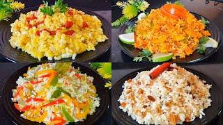 4 Recettes De Riz | Cuisine Marocaine  Recettes à la Poêle Faciles Rapides  4 Rice Recipes