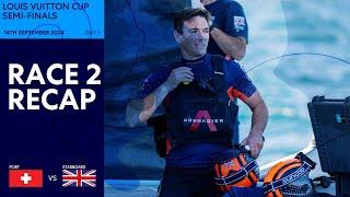 Louis Vuitton Cup Semi-Finals Race 2 Recap - INEOS Britannia vs. Alinghi Red Bull Racing