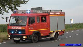 [Große Alarmübung im Odenwald - Pendelverkehr mit mehreren TLF] Großbrand in Bremhof bei Michelstadt