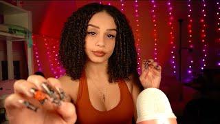 ASMR Whisper Ramble w/ Skin Rubbing, Nail Sounds, Hand Sounds, Hand Movements, Collarbone Tapping +