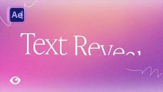 Easy Typography: Text Reveal Animation (2024 Updated) | Adobe After Effects Tutorial